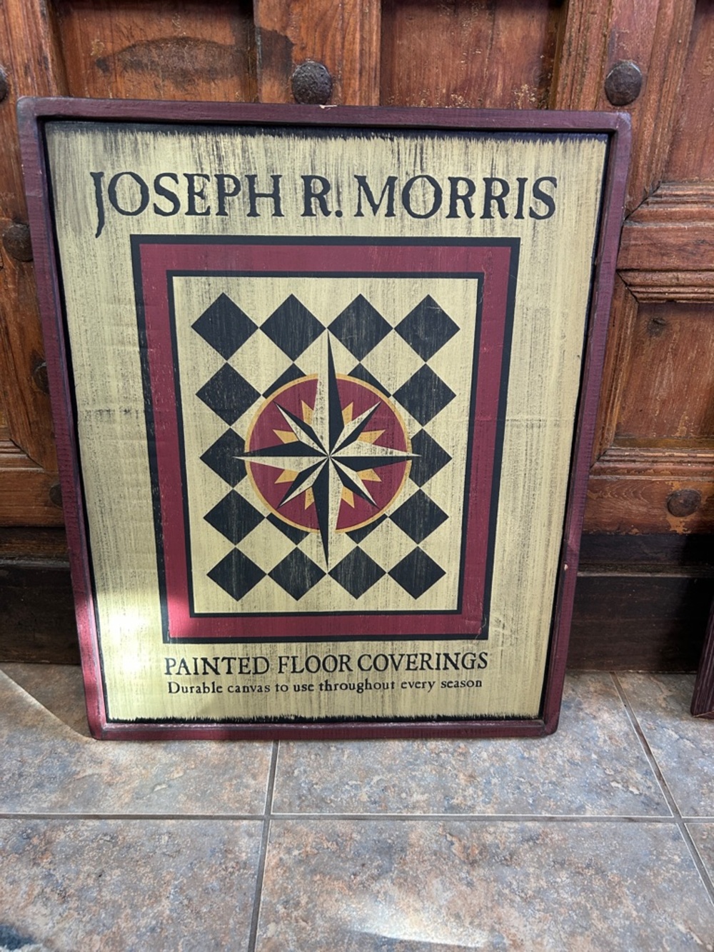 Wall Art
Artist/Brand: sign features the name Joseph R. Morris, a folk artist